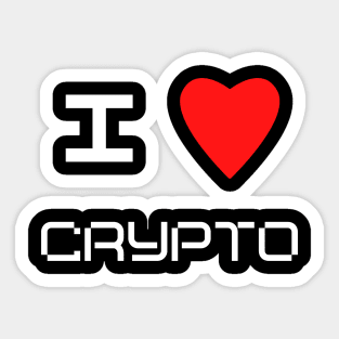 I love Cryptocurrency Sticker